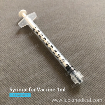 Syringe Luer Lock Without Needle for Vaccine Injection